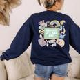 Retro Hooray It's Art Day Art Teacher Back To School Women Women's Sweatshirt Back Print Navy Retro Hooray It's Art Day Art Teacher Back To School Women Women's Sweatshirt Back Print Navy
