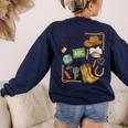 Retro Howdy Pre-K Back To School Western Teacher Women's Sweatshirt Back Print Navy Retro Howdy Pre-K Back To School Western Teacher Women's Sweatshirt Back Print Navy