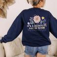Retro I Teach Tiny Humans About Jesus Christian Teacher Women's Sweatshirt Back Print Navy Retro I Teach Tiny Humans About Jesus Christian Teacher Women's Sweatshirt Back Print Navy