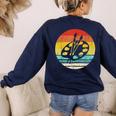 Retro Vintage Paint Palette Costume Artist Art Teacher Men Women Women's Sweatshirt Back Print Navy Retro Vintage Paint Palette Costume Artist Art Teacher Men Women Women's Sweatshirt Back Print Navy