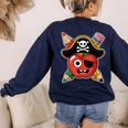 School International Talk Like A Pirate Day Pirate Teacher Women's Sweatshirt Back Print Navy School International Talk Like A Pirate Day Pirate Teacher Women's Sweatshirt Back Print Navy