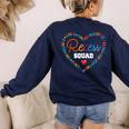 School For Teachers Students Monitor Recess Crew Team Women's Sweatshirt Back Print Navy School For Teachers Students Monitor Recess Crew Team Women's Sweatshirt Back Print Navy