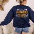 Science Squad Teacher STEM Chemistry Biology Physics Women's Sweatshirt Back Print Navy Science Squad Teacher STEM Chemistry Biology Physics Women's Sweatshirt Back Print Navy