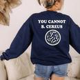 Science Teacher Biology Microbiology Pun Women's Sweatshirt Back Print Navy Science Teacher Biology Microbiology Pun Women's Sweatshirt Back Print Navy