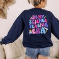 In My Science Teacher Era Teacher Women's Sweatshirt Back Print Navy In My Science Teacher Era Teacher Women's Sweatshirt Back Print Navy