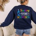 Science Teacher Teaching Future Scientists School Instructor Women's Sweatshirt Back Print Navy Science Teacher Teaching Future Scientists School Instructor Women's Sweatshirt Back Print Navy