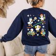 Silly Goose Behavior Analyst RBT ABA Therapy SPED Teacher Women's Sweatshirt Back Print Navy Silly Goose Behavior Analyst RBT ABA Therapy SPED Teacher Women's Sweatshirt Back Print Navy