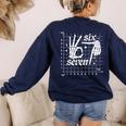 Six Seven Coordinate 67 Skeleton Math Teacher 67 Women's Sweatshirt Back Print Navy Six Seven Coordinate 67 Skeleton Math Teacher 67 Women's Sweatshirt Back Print Navy