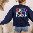 Special Education Squad Shirt SPED Squad Teacher's Day For Men Women Women's Sweatshirt Back Print Navy Special Education Squad Shirt SPED Squad Teacher's Day For Men Women Women's Sweatshirt Back Print Navy