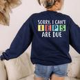 Special Education Teacher SPED Sorry I Can't IEPS Are Due Women's Sweatshirt Back Print Navy Special Education Teacher SPED Sorry I Can't IEPS Are Due Women's Sweatshirt Back Print Navy