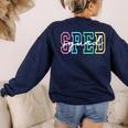 SPED Squad Team SPED Teacher Special Education Teacher Women's Sweatshirt Back Print Navy SPED Squad Team SPED Teacher Special Education Teacher Women's Sweatshirt Back Print Navy