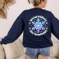 Spread Kindness Like Snowflakes Christmas Teacher Unity Day Women's Sweatshirt Back Print Navy Spread Kindness Like Snowflakes Christmas Teacher Unity Day Women's Sweatshirt Back Print Navy