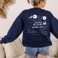 Square Root 82 Year Old Teacher 82nd Birthday For Men Women Kids Women's Sweatshirt Back Print Navy Square Root 82 Year Old Teacher 82nd Birthday For Men Women Kids Women's Sweatshirt Back Print Navy