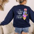 Being A Substitute Teacher Substitute Teaching Women's Sweatshirt Back Print Navy Being A Substitute Teacher Substitute Teaching Women's Sweatshirt Back Print Navy