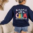 Teacher All Calm Said No Teacher Christmas Pencil Tree Women's Sweatshirt Back Print Navy Teacher All Calm Said No Teacher Christmas Pencil Tree Women's Sweatshirt Back Print Navy