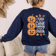 Teacher Halloween Tshirts I Teach The Cutest Pumpkins Women's Sweatshirt Back Print Navy Teacher Halloween Tshirts I Teach The Cutest Pumpkins Women's Sweatshirt Back Print Navy