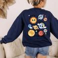 Teacher Space Science Learning Is Out Of World Solar System Women's Sweatshirt Back Print Navy Teacher Space Science Learning Is Out Of World Solar System Women's Sweatshirt Back Print Navy