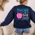 Teacher Of Tiny Humans Preschool Pre K Kindergarten Teacher Women's Sweatshirt Back Print Navy Teacher Of Tiny Humans Preschool Pre K Kindergarten Teacher Women's Sweatshirt Back Print Navy