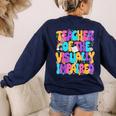 Teacher Of The Visually Impaired Blindness Awareness Women's Sweatshirt Back Print Navy Teacher Of The Visually Impaired Blindness Awareness Women's Sweatshirt Back Print Navy