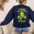 Teachers Day Women's Sweatshirt Back Print Navy Teachers Day Women's Sweatshirt Back Print Navy
