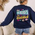 Teacher's Sidekick Teacher Assisting Teaching Assistant Women's Sweatshirt Back Print Navy Teacher's Sidekick Teacher Assisting Teaching Assistant Women's Sweatshirt Back Print Navy