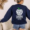 Teachers Are Worth It Red For Ed Women's Sweatshirt Back Print Navy Teachers Are Worth It Red For Ed Women's Sweatshirt Back Print Navy