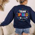 TEAM Specials Teacher TRIBE Squad Back To Primary School Women's Sweatshirt Back Print Navy TEAM Specials Teacher TRIBE Squad Back To Primary School Women's Sweatshirt Back Print Navy