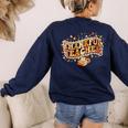 Thankful Teacher Shirts For Women Teach Thanksgiving Teacher Women's Sweatshirt Back Print Navy Thankful Teacher Shirts For Women Teach Thanksgiving Teacher Women's Sweatshirt Back Print Navy