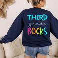 Third Grade Rocks Shirt Team 3rd Grade Teacher Women's Sweatshirt Back Print Navy Third Grade Rocks Shirt Team 3rd Grade Teacher Women's Sweatshirt Back Print Navy