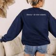 History Buff For Students Professors-History Teacher Men Women Girls Kids Women's Sweatshirt Back Print Navy History Buff For Students Professors-History Teacher Men Women Girls Kids Women's Sweatshirt Back Print Navy