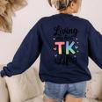 Transitional Kindergarten TK Teacher Women's Sweatshirt Back Print Navy Transitional Kindergarten TK Teacher Women's Sweatshirt Back Print Navy