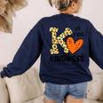 Unity Day K Is For Kindness Anti Bullying Orange Teacher Men Women Kids Women's Sweatshirt Back Print Navy Unity Day K Is For Kindness Anti Bullying Orange Teacher Men Women Kids Women's Sweatshirt Back Print Navy