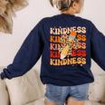 Unity Day Orange Kindness Teacher Bow Anti Bullying Be Kind Women's Sweatshirt Back Print Navy Unity Day Orange Kindness Teacher Bow Anti Bullying Be Kind Women's Sweatshirt Back Print Navy