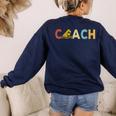 Vintage Swim Coach Swimming Coach Swim Teacher Swimmer Retro Women's Sweatshirt Back Print Navy Vintage Swim Coach Swimming Coach Swim Teacher Swimmer Retro Women's Sweatshirt Back Print Navy