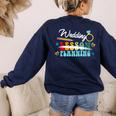 Wedding Planning Not Lesson Engaged Teacher Engagement Women's Sweatshirt Back Print Navy
