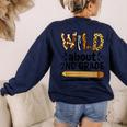 Wild About 2Nd Grade School Grade Teacher Women's Sweatshirt Back Print Navy Wild About 2Nd Grade School Grade Teacher Women's Sweatshirt Back Print Navy