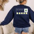 I Am Working For Christmas Break Special Education Teacher Women's Sweatshirt Back Print Navy I Am Working For Christmas Break Special Education Teacher Women's Sweatshirt Back Print Navy