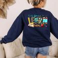 Y'All Gonna LEARN Today Back To School Teacher Appreciation Women's Sweatshirt Back Print Navy Y'All Gonna LEARN Today Back To School Teacher Appreciation Women's Sweatshirt Back Print Navy