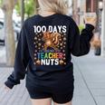 100 Days Of Driving My Teacher Nuts Dabbing Squirrel School Women's Sweatshirt Back Print Black 100 Days Of Driving My Teacher Nuts Dabbing Squirrel School Women's Sweatshirt Back Print Black