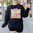 100 Days Of School Preppy 100th Day Of School Teacher Kids Women's Sweatshirt Back Print Black 100 Days Of School Preppy 100th Day Of School Teacher Kids Women's Sweatshirt Back Print Black