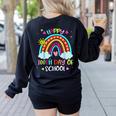100th Day Of School Rainbow Happy 100 Days Smarter Teacher Women's Sweatshirt Back Print Black 100th Day Of School Rainbow Happy 100 Days Smarter Teacher Women's Sweatshirt Back Print Black