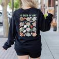 12 Days Of Art Teacher Christmas Artists Painter Educational Women's Sweatshirt Back Print Black