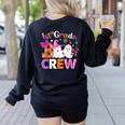 1st Grade Boo Crew First Grade Halloween Costume Teacher Kid Women's Sweatshirt Back Print Black 1st Grade Boo Crew First Grade Halloween Costume Teacher Kid Women's Sweatshirt Back Print Black