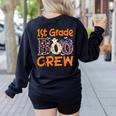 1st Grade Boo Crew First Grade Halloween Teacher Women's Sweatshirt Back Print Black 1st Grade Boo Crew First Grade Halloween Teacher Women's Sweatshirt Back Print Black