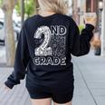 2nd Grade Typography Team 2nd Grade Teacher Back To School Women's Sweatshirt Back Print Black 2nd Grade Typography Team 2nd Grade Teacher Back To School Women's Sweatshirt Back Print Black