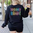 2nd Second Grade Dream Team Teacher First Day Back To School Women's Sweatshirt Back Print Black 2nd Second Grade Dream Team Teacher First Day Back To School Women's Sweatshirt Back Print Black