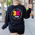 3K Team & Teacher Squad Threes Crew PreK Elementary Team Women's Sweatshirt Back Print Black