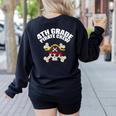 4th Grade Pirate Crew Halloween Costume Cool Teacher Student Women's Sweatshirt Back Print Black