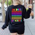 50 Days Of School Hearts Teacher Happy 50th Day Of School Women's Sweatshirt Back Print Black 50 Days Of School Hearts Teacher Happy 50th Day Of School Women's Sweatshirt Back Print Black