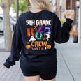 5th Grade Boo Crew Teacher Student Halloween Costume For Men Women Kids Women's Sweatshirt Back Print Black
